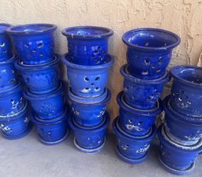 (19)Ceramic Orquid Pots