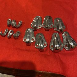 Sailboat 2 inch long one and a half inch wide, single hook, stainless steel boat hook