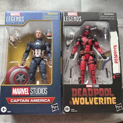Marvel Legends Series Captain America & Deadpool bundle 6in Avengers Endgame
