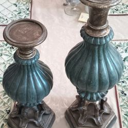 Beautiful Candle Holders 1 Medium And 1 Large 