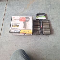 1/2 Air Impact Wrench & 1/2 " Drive Impact  Socket Set