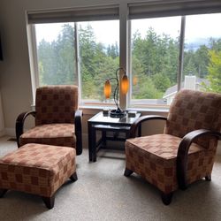 Living Room Chairs With Ottoman