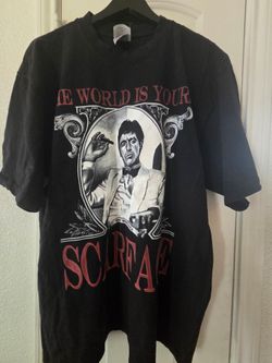 Vintage Tony Montana The World Is Yours Scarface Men's T-Shirt Size XL.