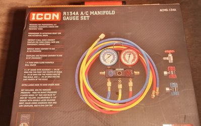 ICON HVAC AC Manifold Gauge Set