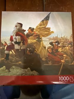 Christmas Puzzle- Santa crossing the Delaware