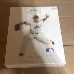 Mets, Johan Santana At The Ballpark Ornament