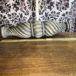 Antique Turned Wood Architectural Element 
