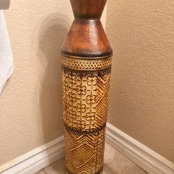 Aluminum Abstract Vase