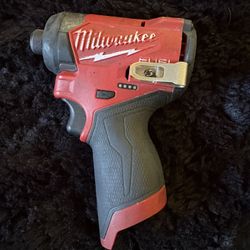 Milwaukee M12 FUEL 12V Lithium-Ion Brushless Cordless 1/4 in. Hex Impact Driver (Tool-Only)