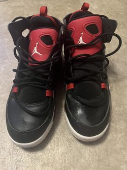 Red Nike Jordan Size 5.5 True Flight Black University Red