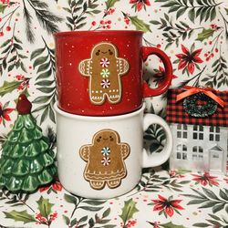 Gingerbread Man Mug Set