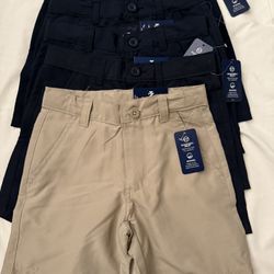 New Boys Izod Wicking Shorts - Navy, Khaki