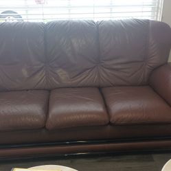 Beautiful Brown Leather Couch