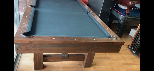 New pool tables. Free install. Billiard tables. Slate top and solid wood.