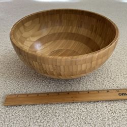 Large Bamboo Bowl. Sammamish, Beaver Lake 