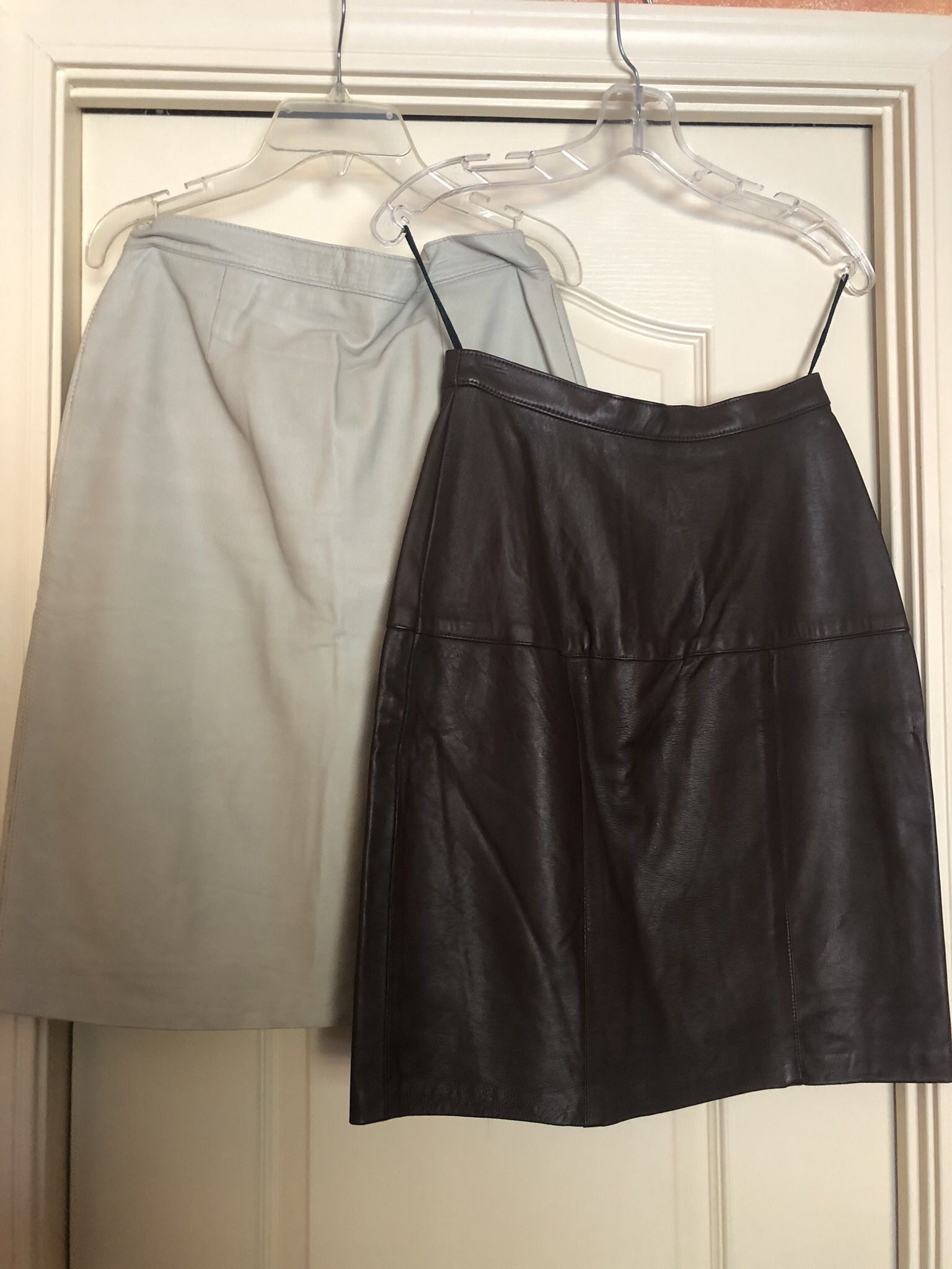 Leather Skirt X2, Size5 And 12