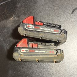 Milwaukee M18 18-Volt Lithium-lon Compact Battery Pack 2.0Ah (2-Pack)