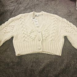 knit cropped jacket