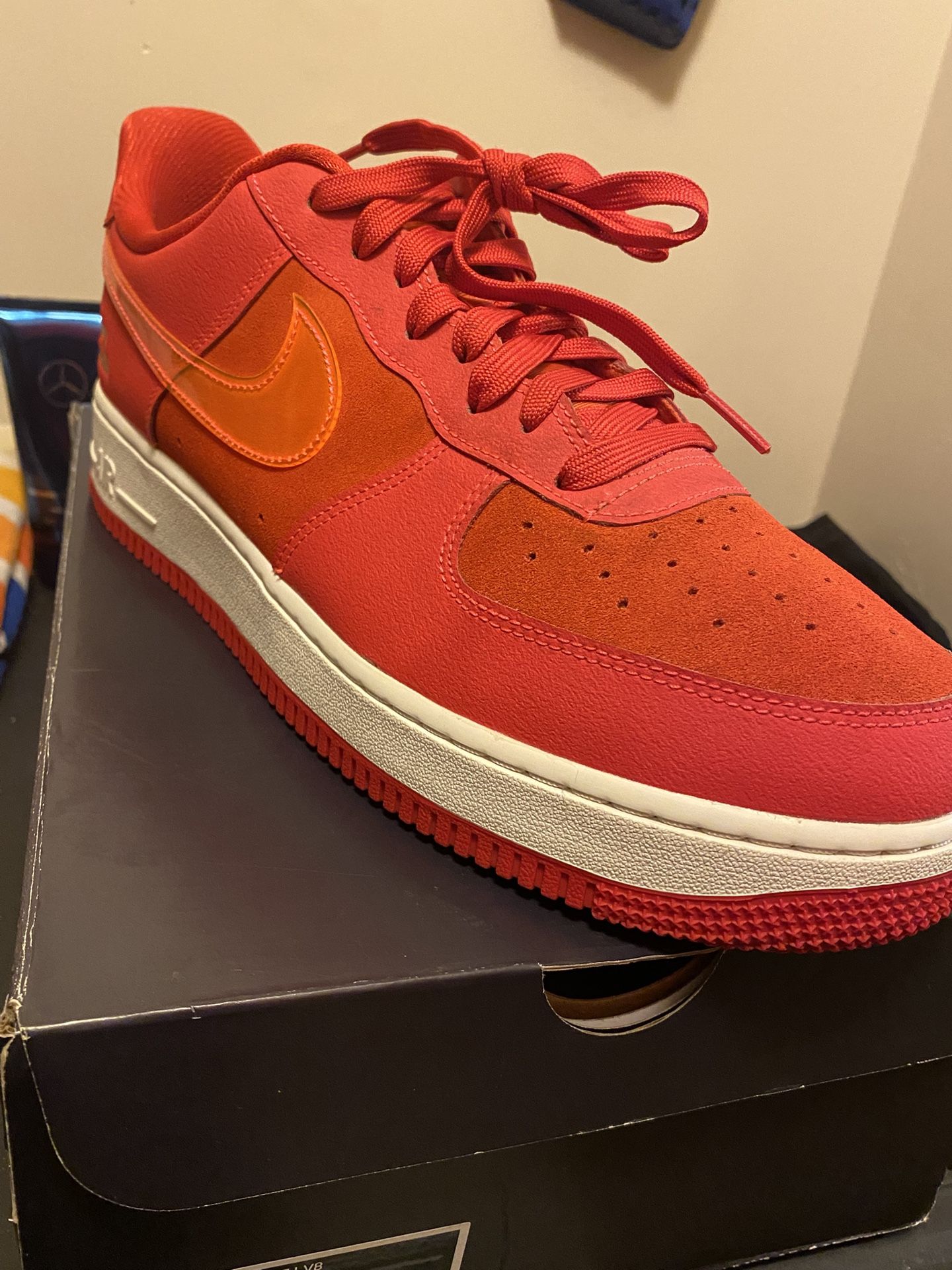 Orange & Red Air Force 1’s