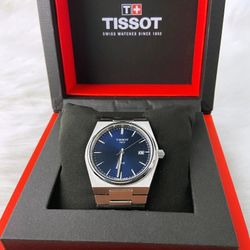 Men Tissot Classic PRX/316L Blue Stainless Steel Watch  (40mm)