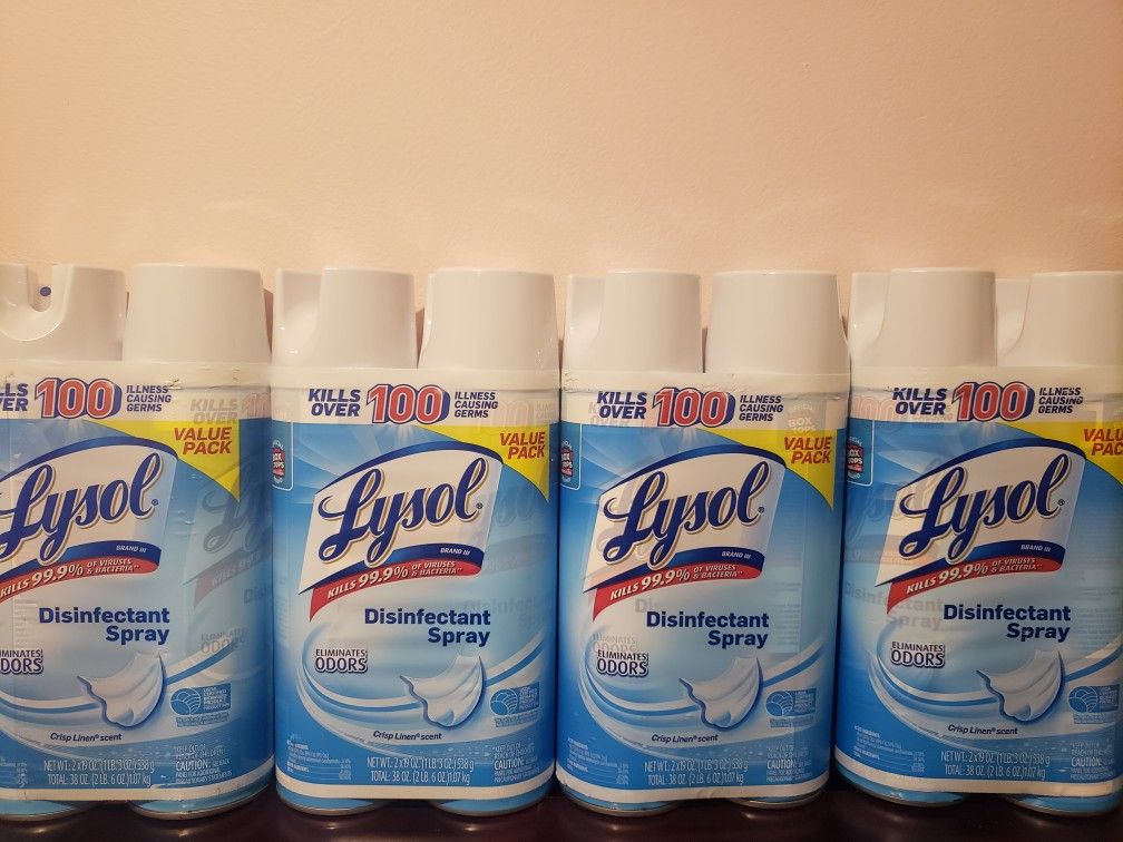 8 - 19oz. Disinfectant Spray Bundle (Price includes 8 - 19oz. Lysol Disinfectant Sprays)