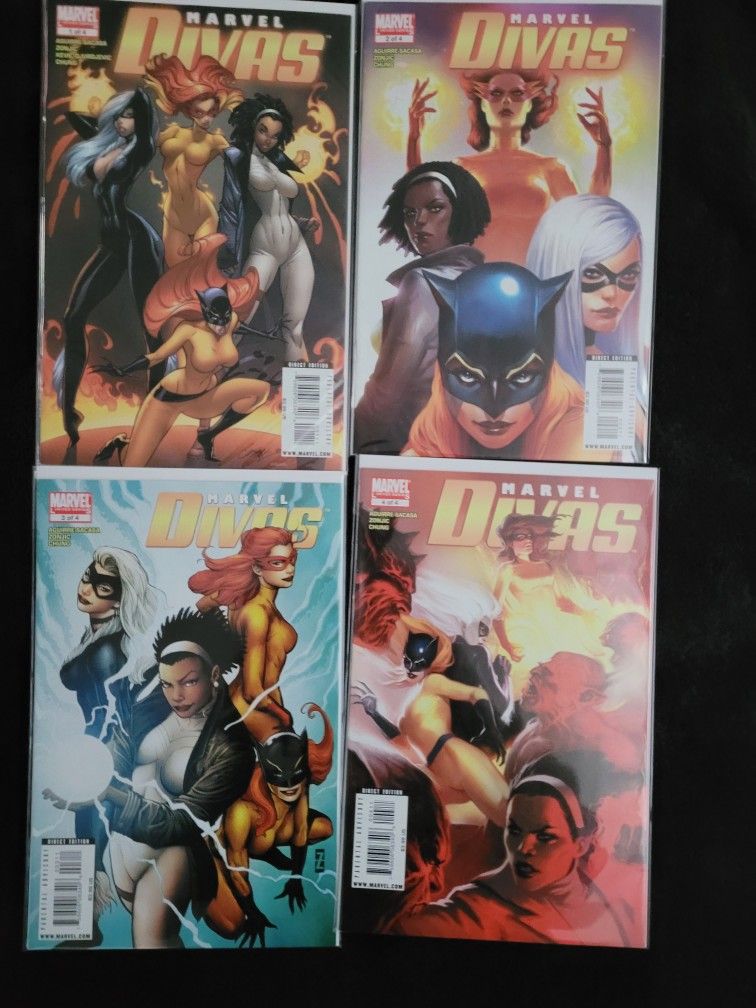 Marvel Divas #1-4 ( Complete)