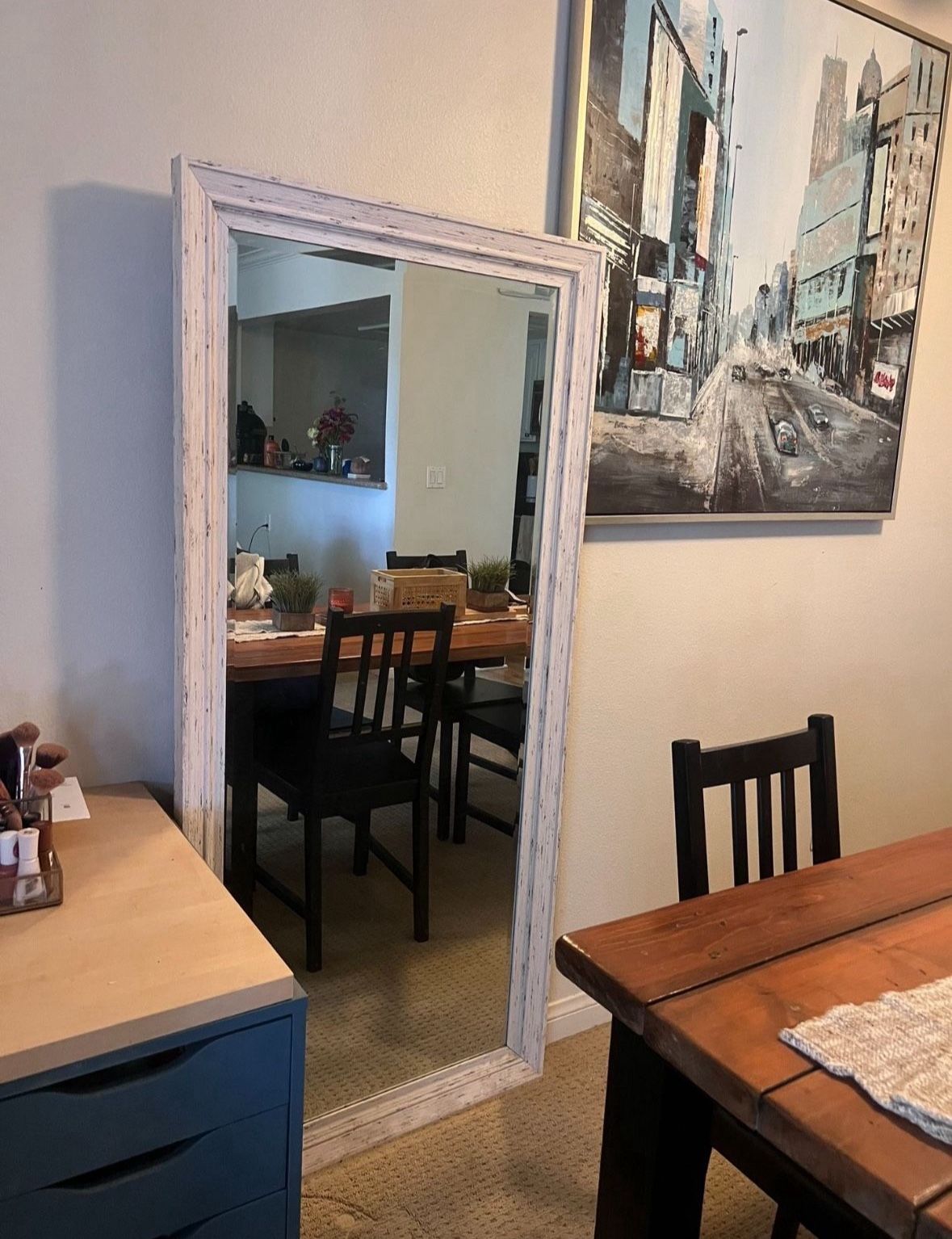 Aesthetic Farmhouse Large White Mirror