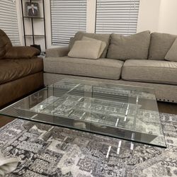 Center/Coffee Glass Square Table