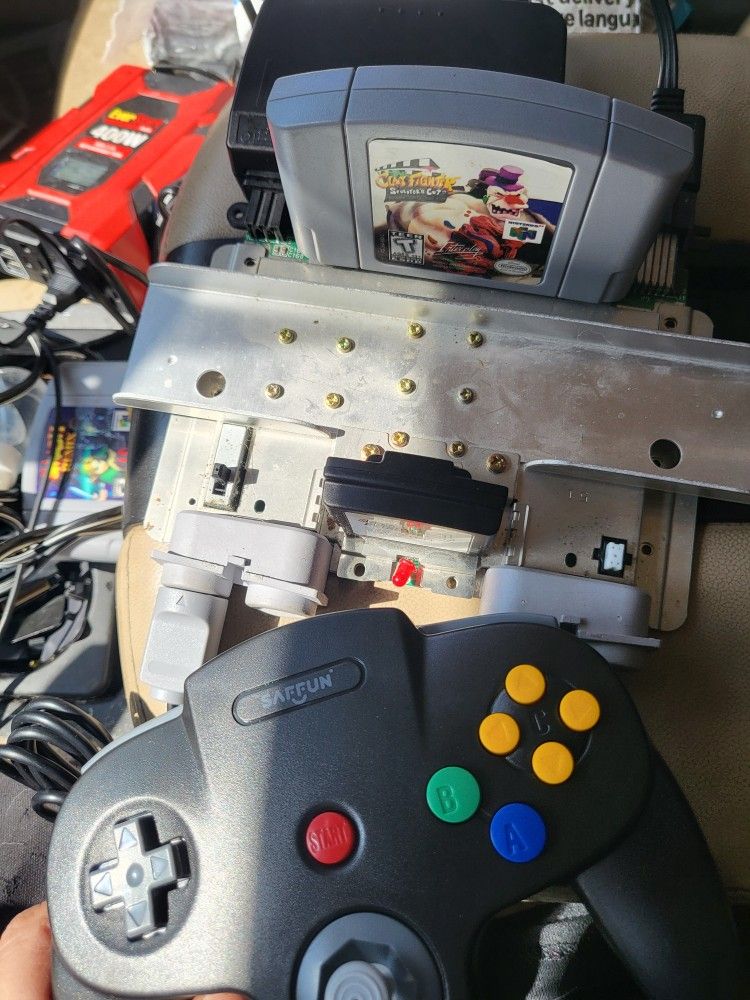 Nintendo 64 motherboard play like it is
No shell kinda cool comes with controller,jumper, and cords