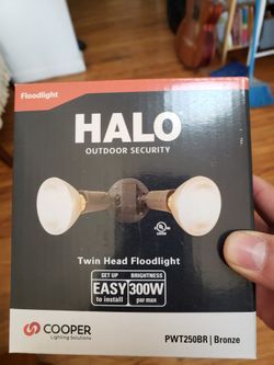 HALO PWT250BR Bronze Twin Flood Light