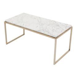 Habitat White Marble Coffee Table