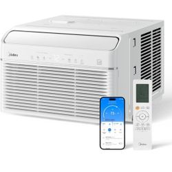 Midea 12,000 BTU Smart Inverter Air Conditioner Window Unit with Heat