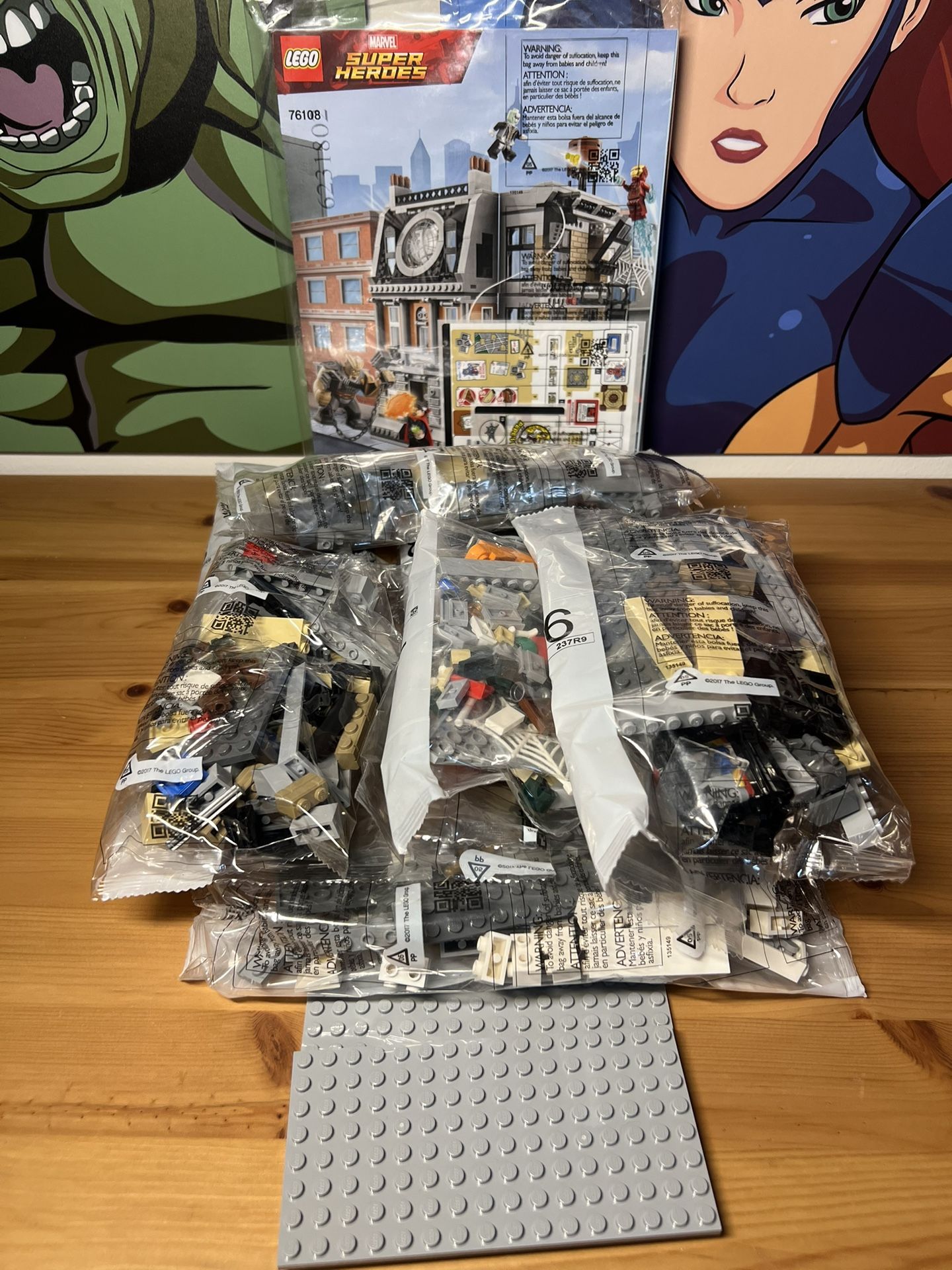 Lego Marvel Avengers Infinity War Sanctum Santorum Showdown 76108 INCOMPLETE