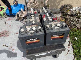 SIX 8V batteries