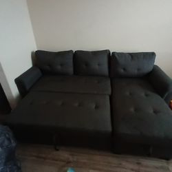Small sectional with storage