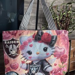 Hello kitty raiders canvas tote