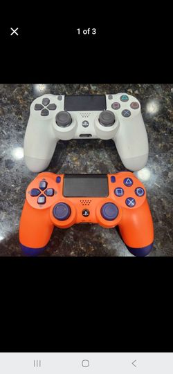 Ps4 Playstation Dual Shock Motion Controllers 
Astro Orange and Blue-SOLD!
Pearl White-$25
Like New!