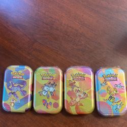 Pokemon Cards Tin Box