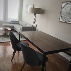 West Elm Box Frame Dining Table + Bench