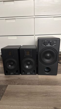 ADAM Audio 2.1 Studio Monitor System: A5 Pair + Sub7 Active Subwoofer