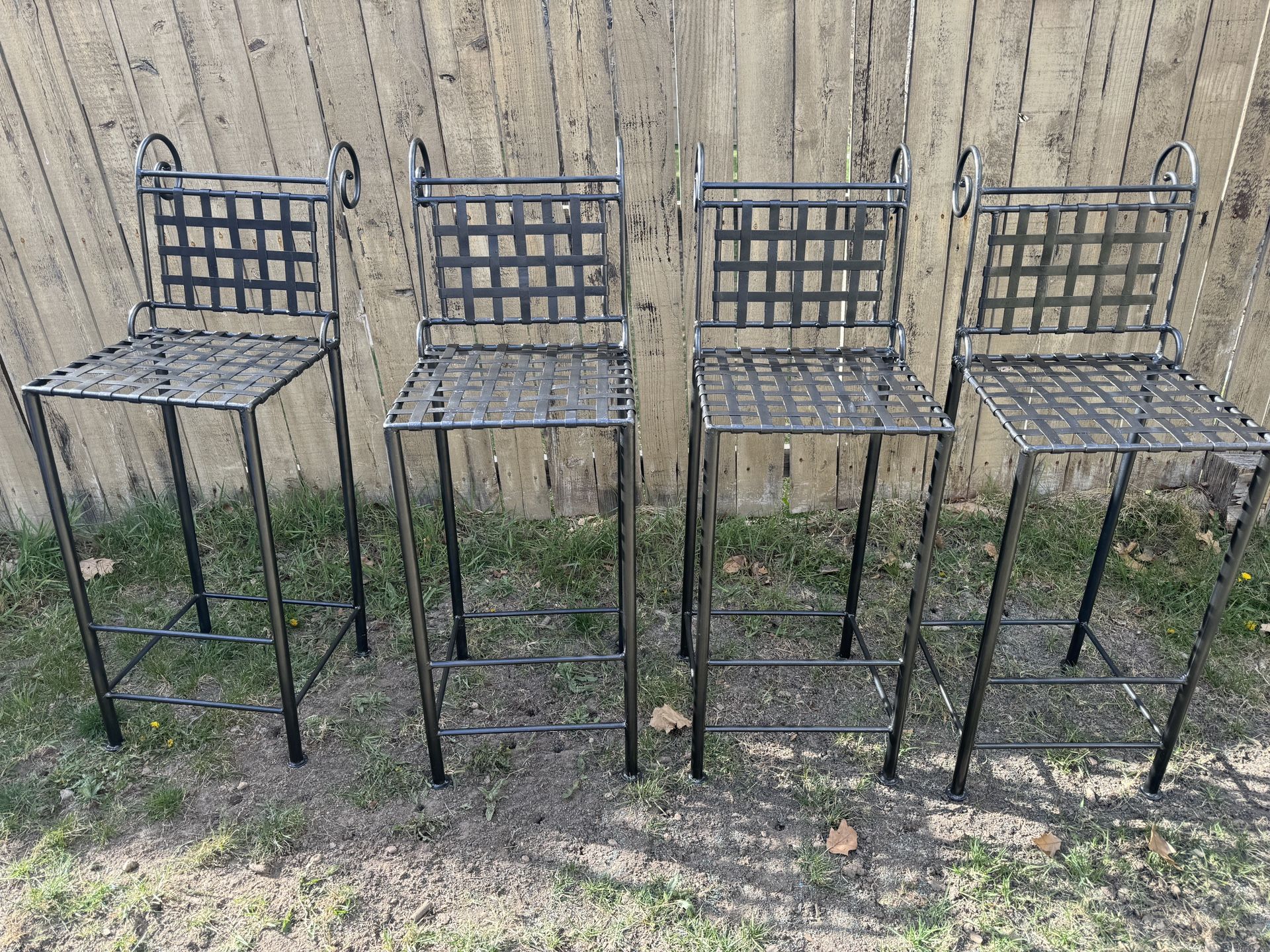 4 bar height chairs