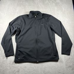 Vintage Nike Jacket Men’s Large Black Y2K Full Zip Dri Fit #558