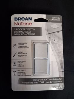 Broan NuTone 2 Rocker Switch P2RW