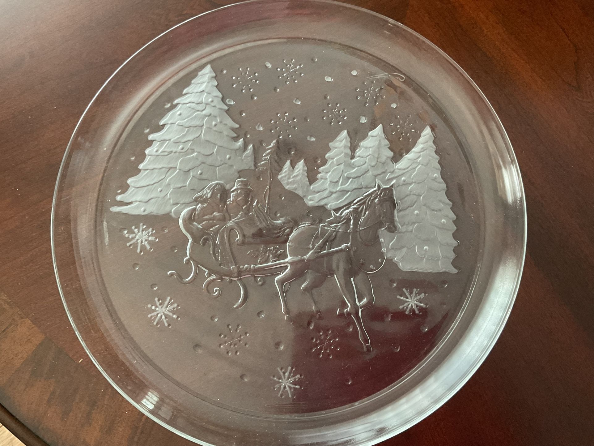 “Through The Woods Glass Platter