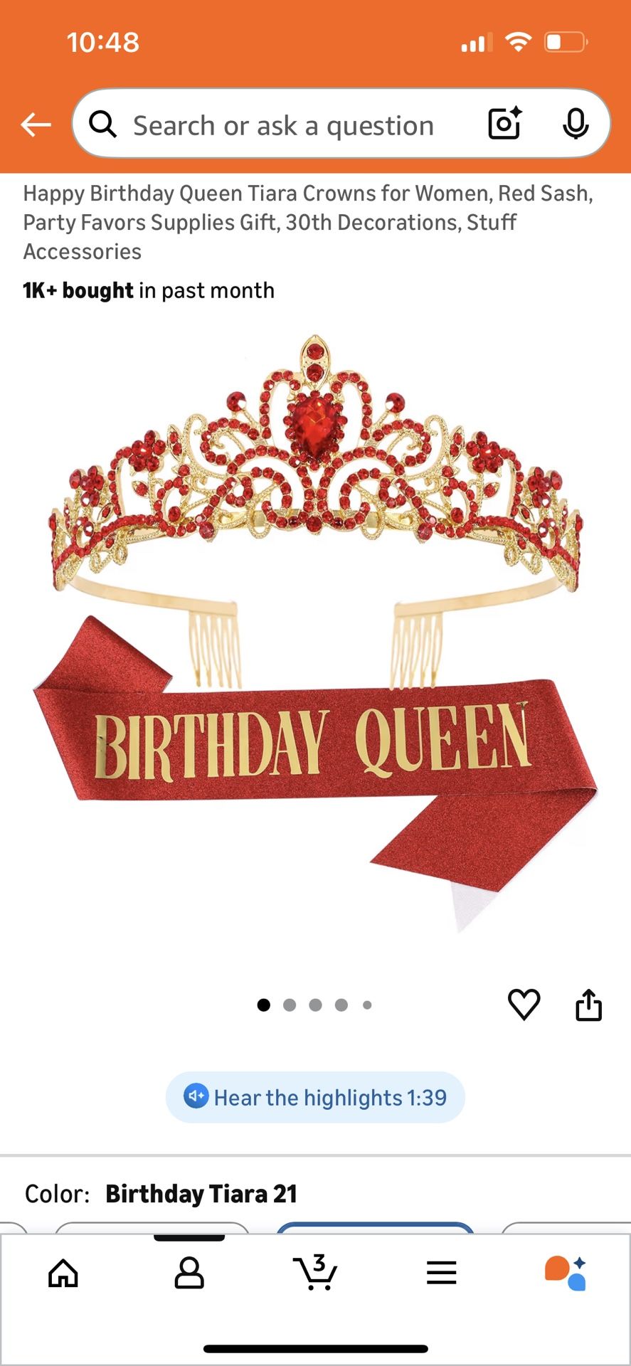Birthday Crown And Sash