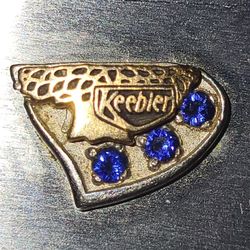 Vintage keebler gold & sapphire 25th anniversary zippo lighter