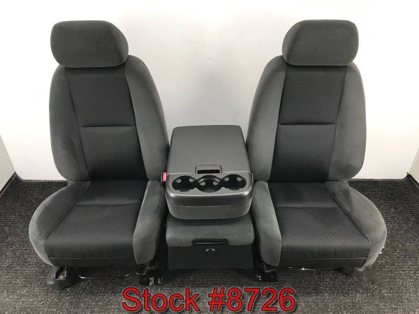 2009 Chevy Silverado 40/20/40 Bench Bucket Console Front Seats Seat