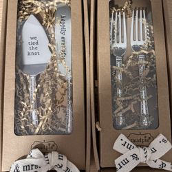 Mudpie Wedding Utensils And Cake Server