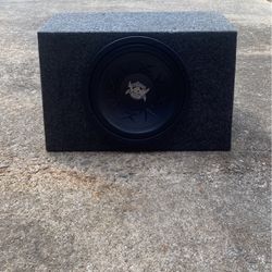 2 Single 12’ Subwoofer Boxes With Speaker