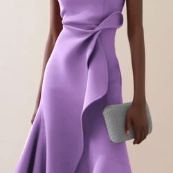 Lavender Dress “Fehaute” New With Tags. Size 12